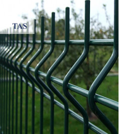 Section of panel fences with 3D bending "Reinforced"